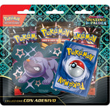 Pokémon Scarlatto & Violetto Destino di Paldea Collezione Maschiff con adesivo (IT)