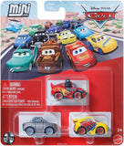 Disney Cars Mini Racers - Lightning McQueen with Headset / Sterling / Rusteze Cruz Ramirez