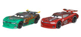 Disney Cars - Conrad Camber #82 Shiny Wax & Jonas Carvers #123 No Stall