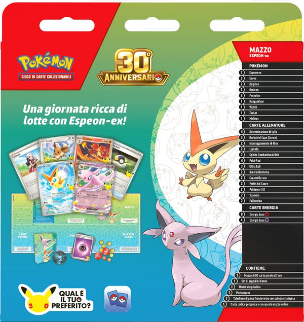 Pokémon 30° Anniversario Mazzo Lotte Espeon ex (IT)