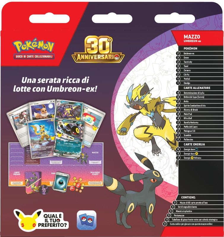 Pokémon 30° Anniversario Mazzo Lotte Umbreon ex (IT)