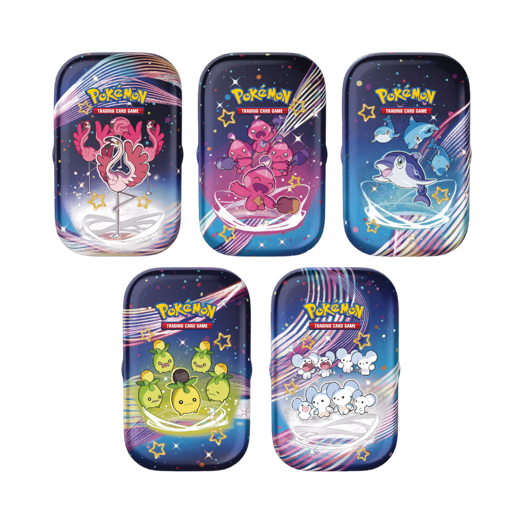 Pokémon Scarlatto & Violetto Destino di Paldea Set Completo Artwork 5 Mini Tin (IT)