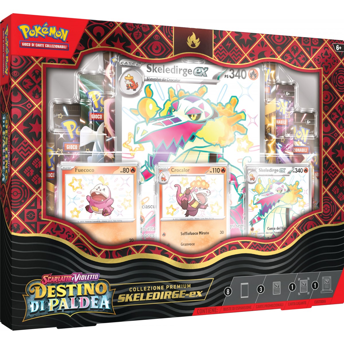 Pokémon Scarlatto & Violetto Destino di Paldea Collezione Premium Skeledirge ex (IT)