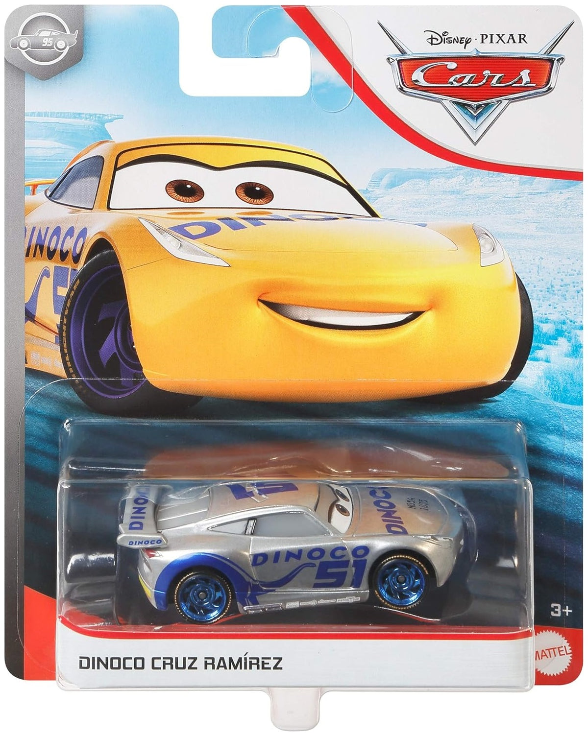 Disney Cars - Silver Dinoco Cruz Ramirez #51 Dinoco (Versione Argentata)