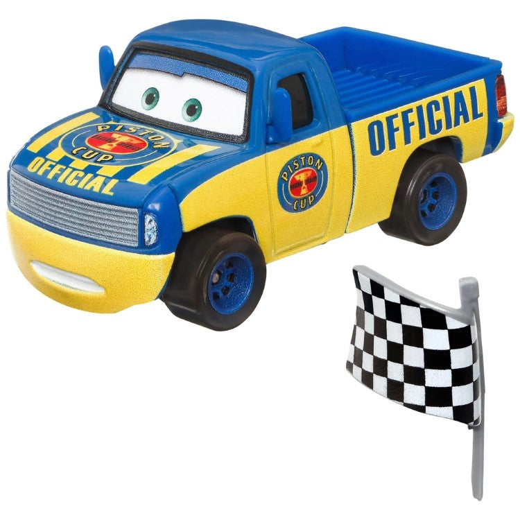 Disney Cars - Dexter Hoover with checkered flag (bandiera a scacchi)