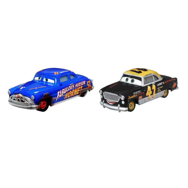Disney Cars - Dirt Track Fabulous Hudson Hornet & Clovis Rider