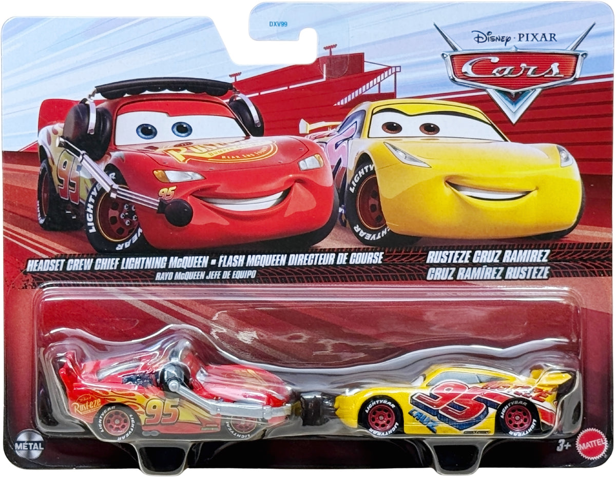 Disney Cars - Headset Crew Chief Lightning McQueen & Rusteze Cruz Ramirez