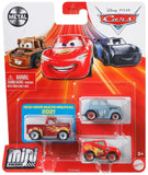 Disney Cars Mini Racers - Hot Rod Smokey / River Scott / Lightning McQueen