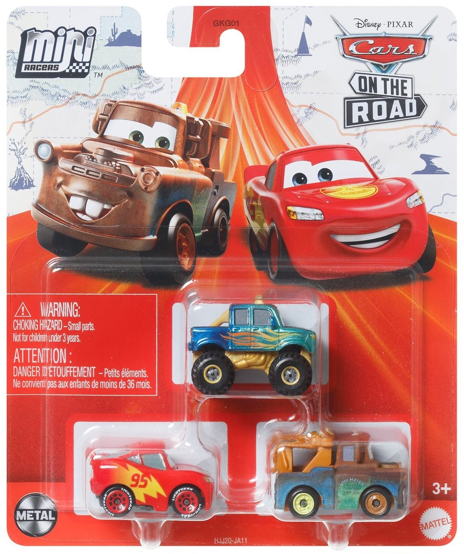 Disney Cars Mini Racers - IVY / Road Trip Lightning McQueen / Mater
