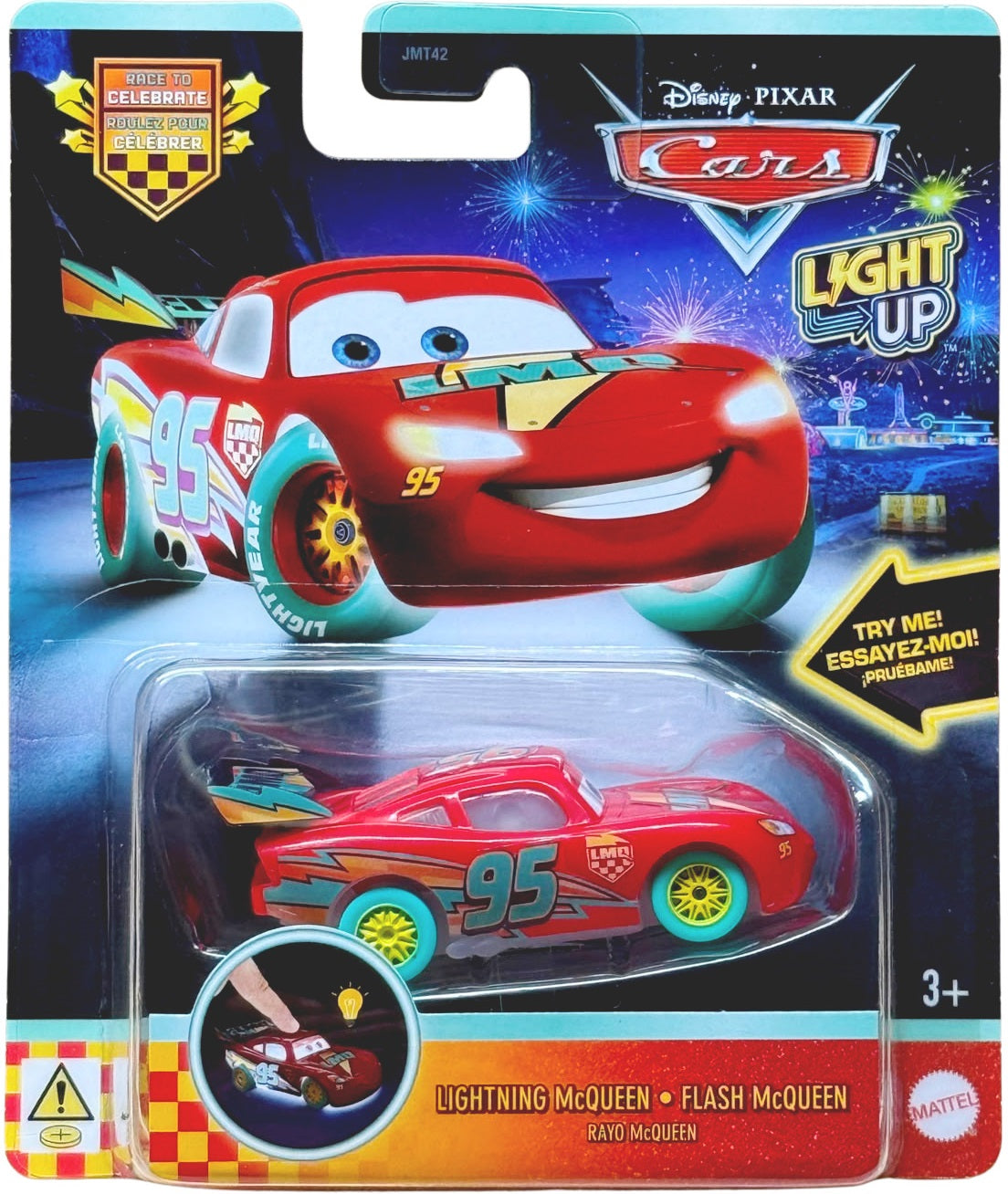 Disney Cars Race To Celebrate Light Up - Lightning McQueen
