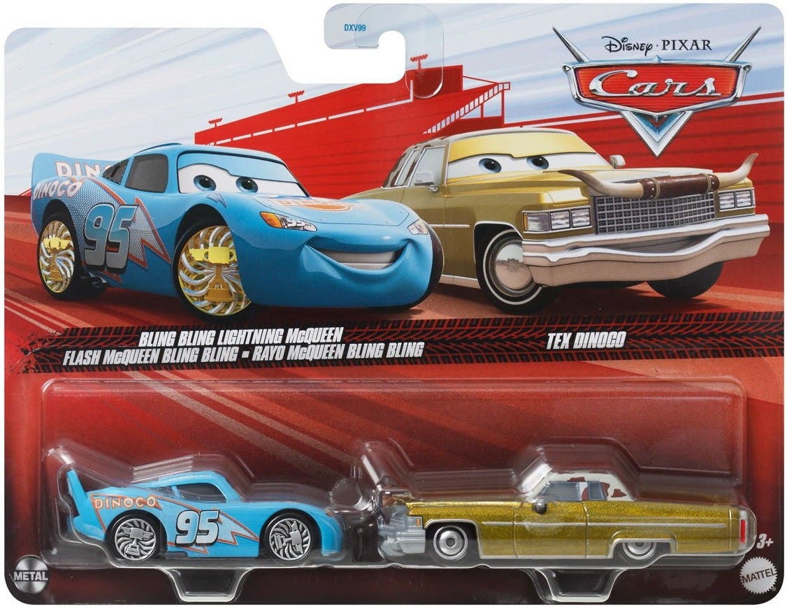 Disney Cars - Bling Bling Lightning McQueen & Tex Dinoco