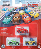 Disney Cars Mini Racers - Brick Yardley / Lightning McQueen / Dexter Hoover