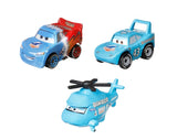 Disney Cars Mini Racers - Transforming Lightning McQueen / The King / Rotor Turbosky