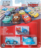 Disney Cars Mini Racers - Transforming Lightning McQueen / The King / Rotor Turbosky
