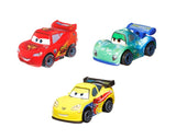 Disney Cars Mini Racers - Lightning McQueen WGP / Carla Veloso / Jeff Gorvette