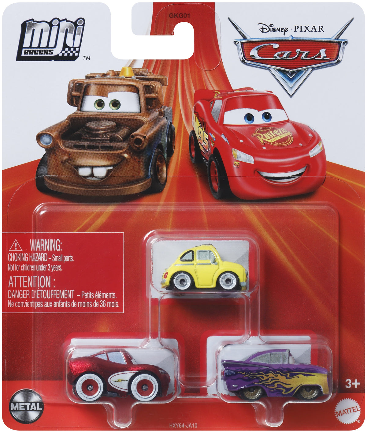 Disney Cars Mini Racers - Luigi / Cruisin’ Lightning McQueen / Ramone