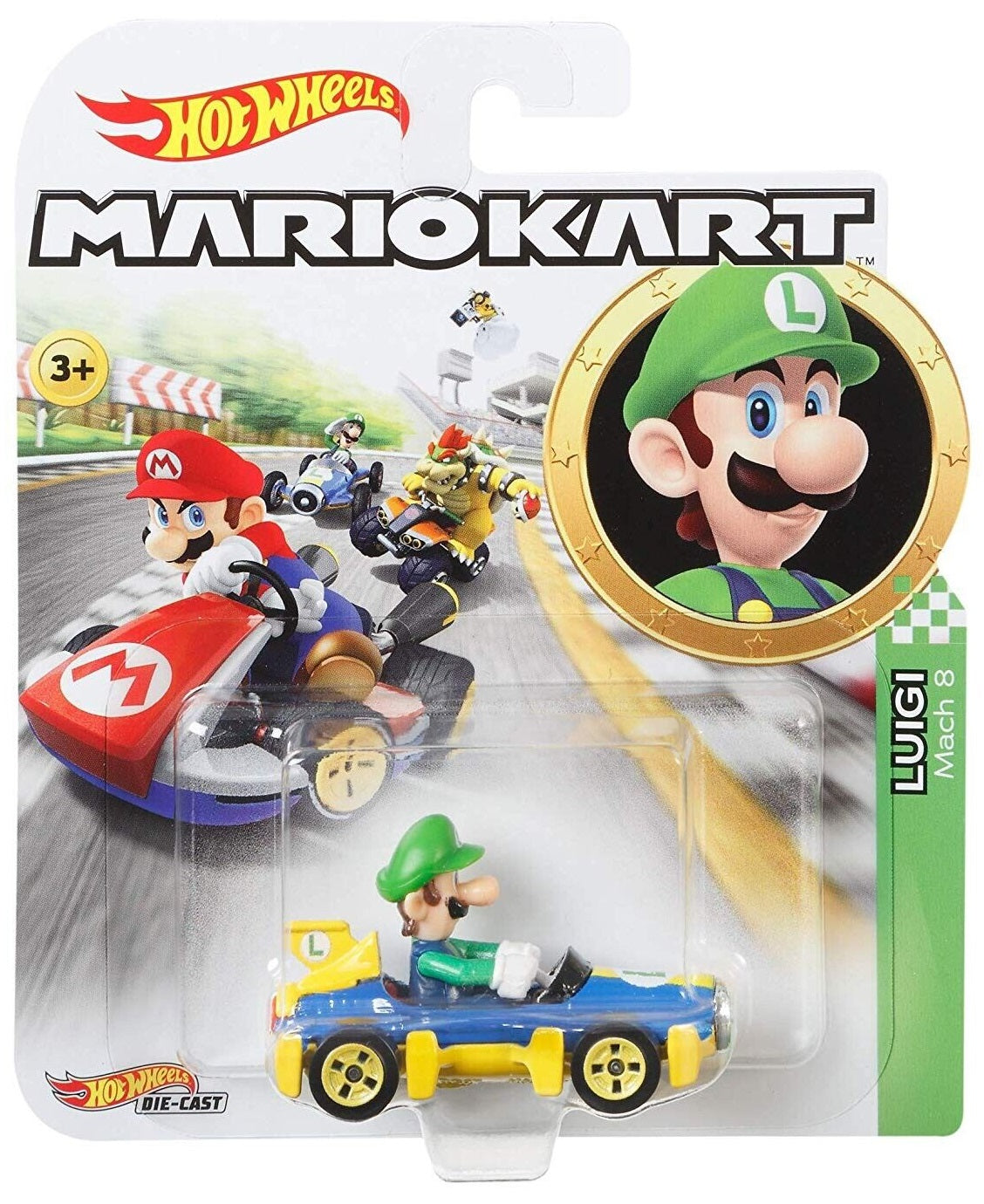 Mario Kart Hot Wheels - Luigi (Mach 8)