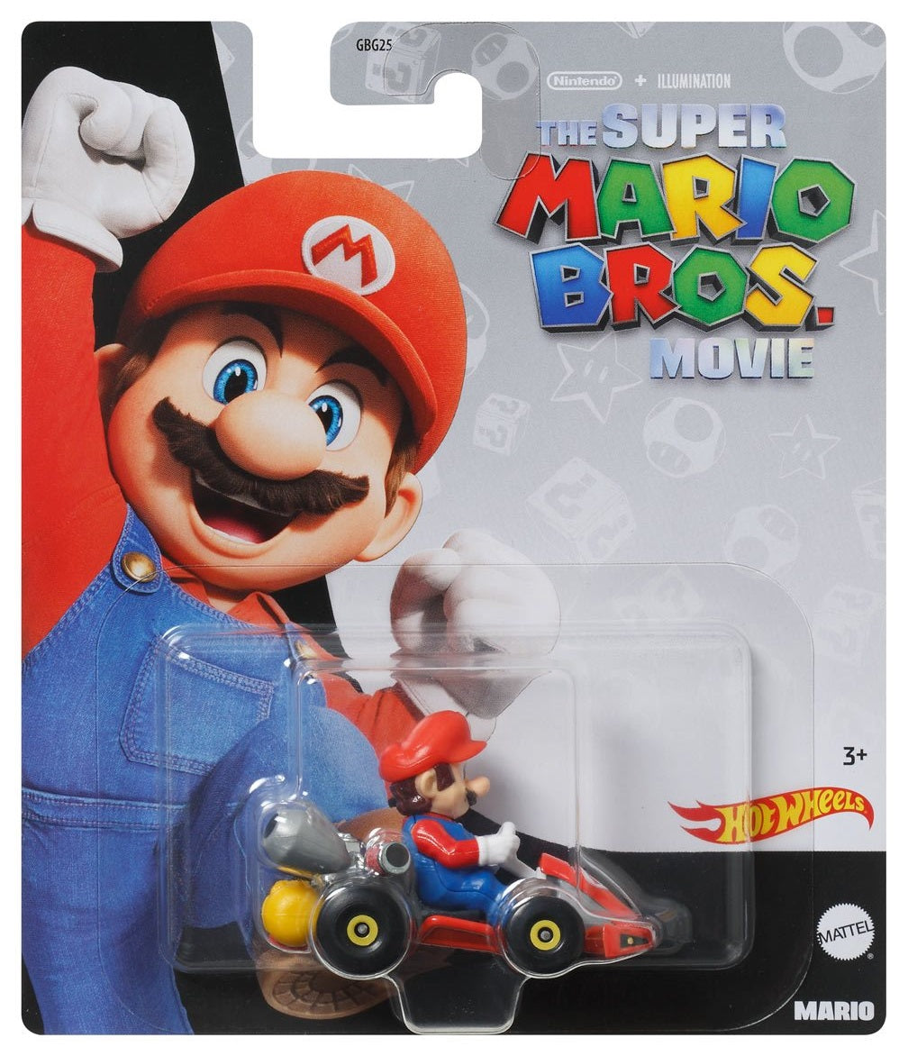 Super Mario Bros. Movie Hot Wheels - Mario