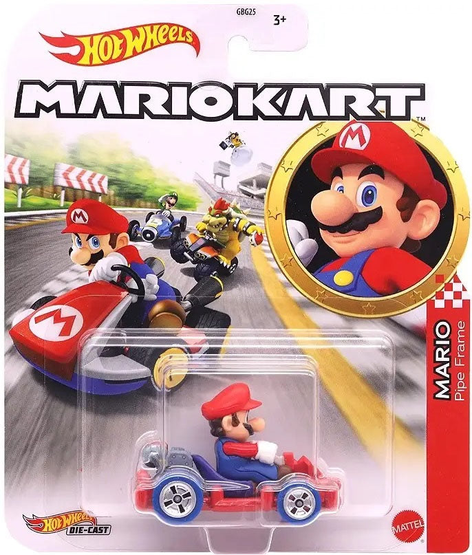 Mario Kart Hot Wheels - Mario (Pipe Frame)