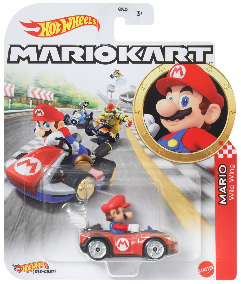 Mario Kart Hot Wheels - Mario (Wild Wing)