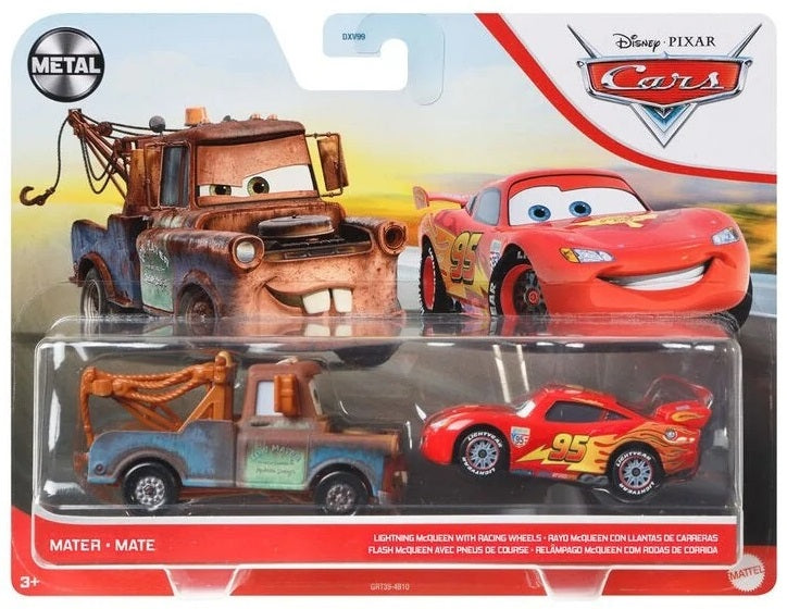 Cars 2 Mattel V2833 | Macchinine In Scala 1:55 | Coppia Speciale Cricchetto E Zen | 2 Pack Esclusivo