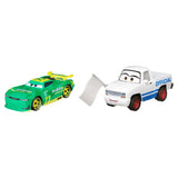 Disney Cars - M Fast Fong #73 Rev N Go & Kris Revstopski (White Flag)