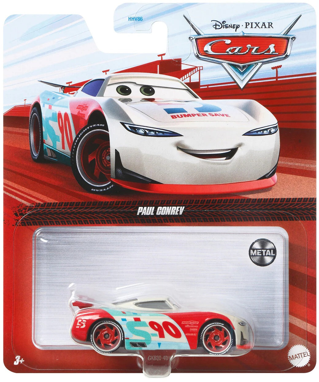 Disney Cars - Paul Conrev #90 Bumper Save