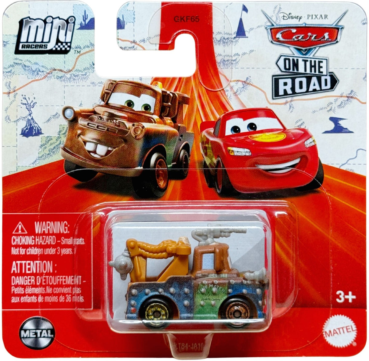 Disney Cars on the Road Mini Racers - Cricchetto Corazzato (Rumbler Mater)
