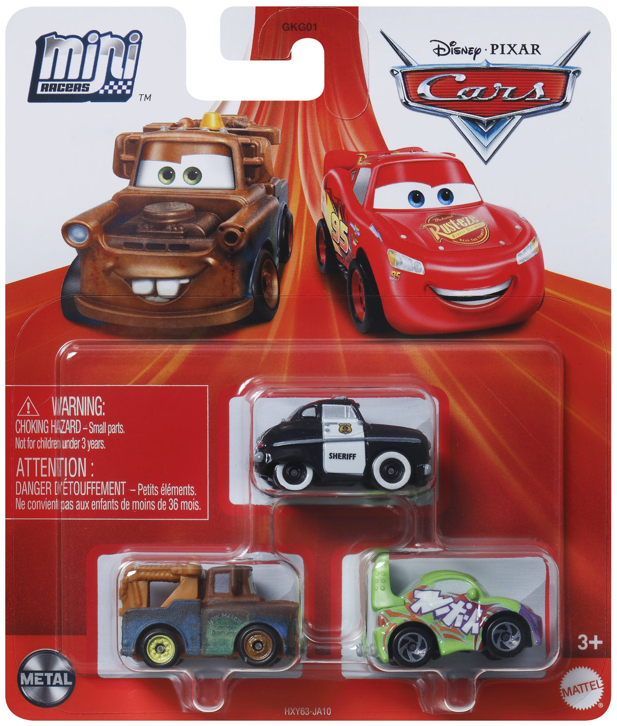 Disney Cars Mini Racers - Sheriff / Mater / Wingo