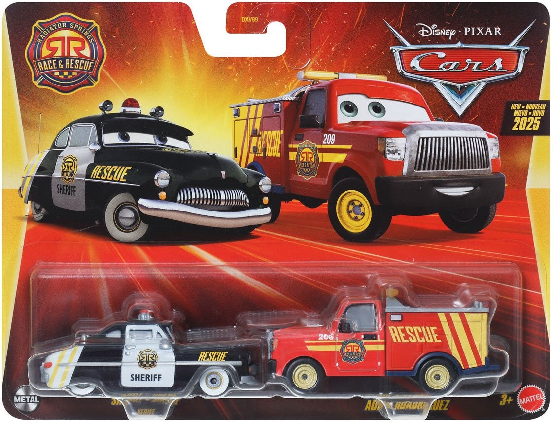 Disney Cars Radiator Springs Race & Rescue - Sheriff & Adam Roadriguez