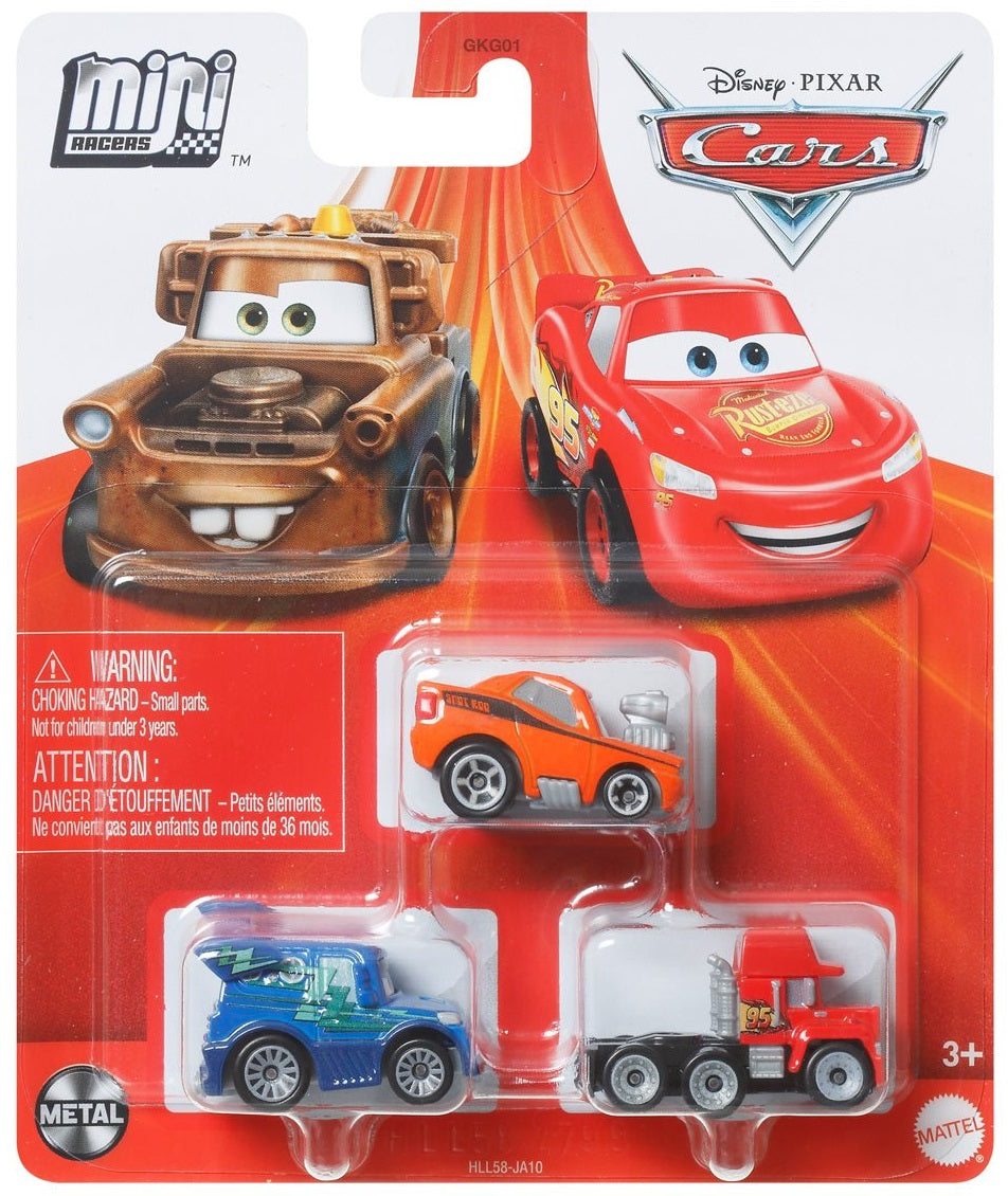 Disney Cars Mini Racers - Snot Rod / DJ / Mack