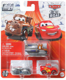 Disney Cars on the Road Mini Racers - Super Speed Mater / Road Trip Lightning McQueen / Datz Jammin