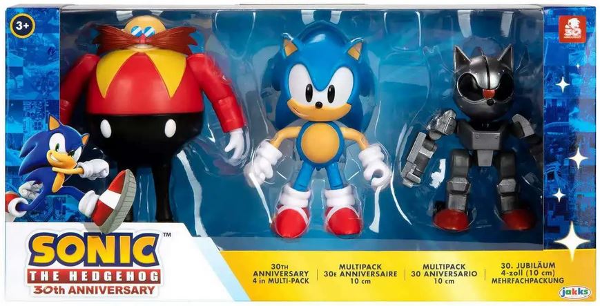Sonic The Hedgehog 30th Anniversario Multipack 3 personaggi