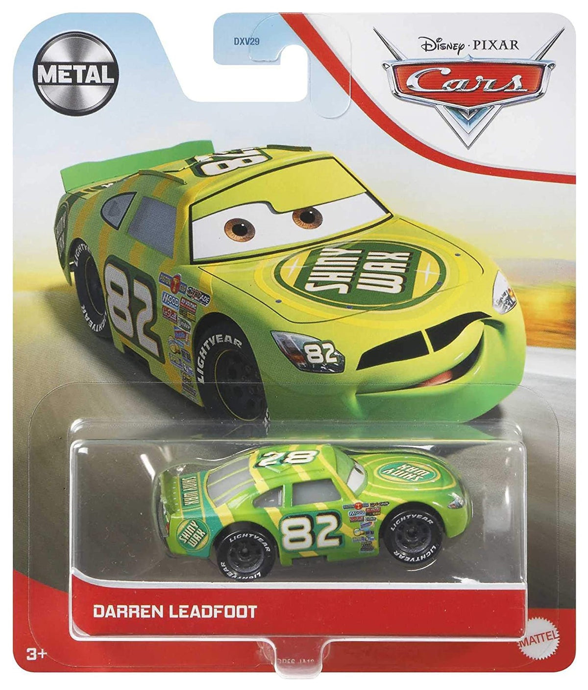 Disney Cars - Darren Leadfoot #82 Shiny Wax (Cars 1)