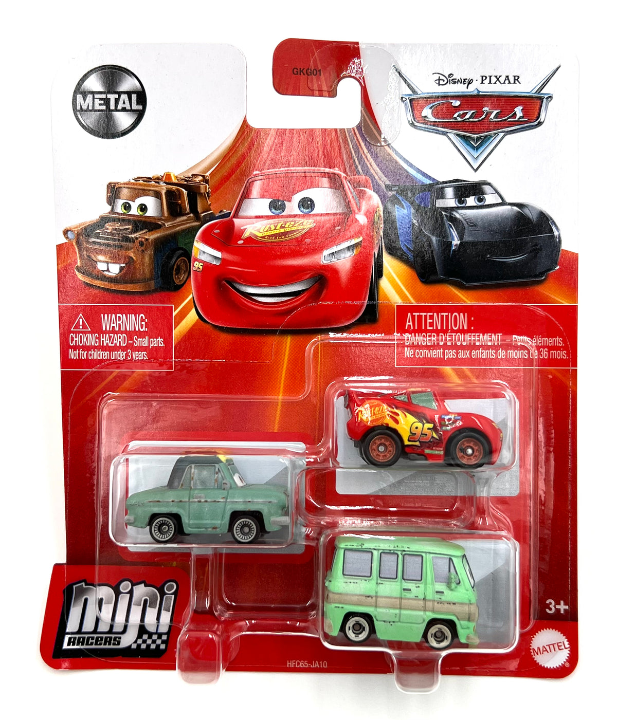 Disney Cars Mini Racers - Rusty / Lightning McQueen / Dusty