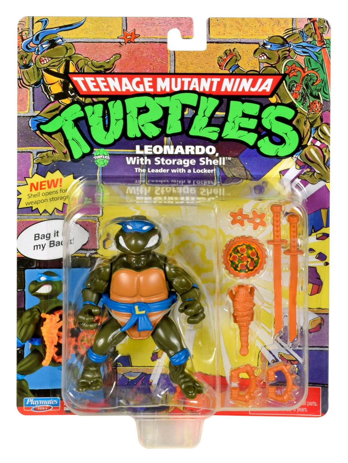 Teenage Mutant Ninja Turtles Classic - Leonardo with Storage Shell